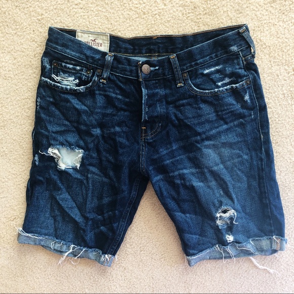 hollister men's denim shorts